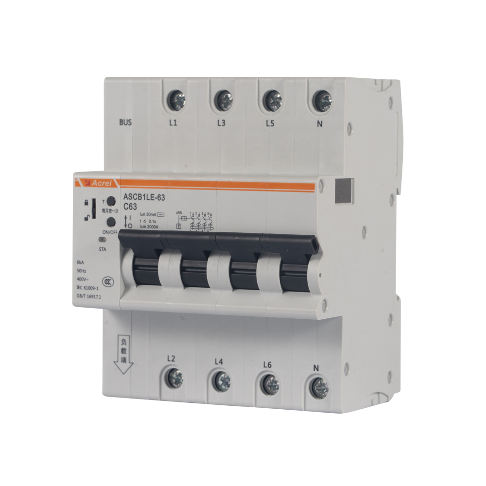 安科瑞ASCB1LE-63-C63-4P智能漏電斷路器